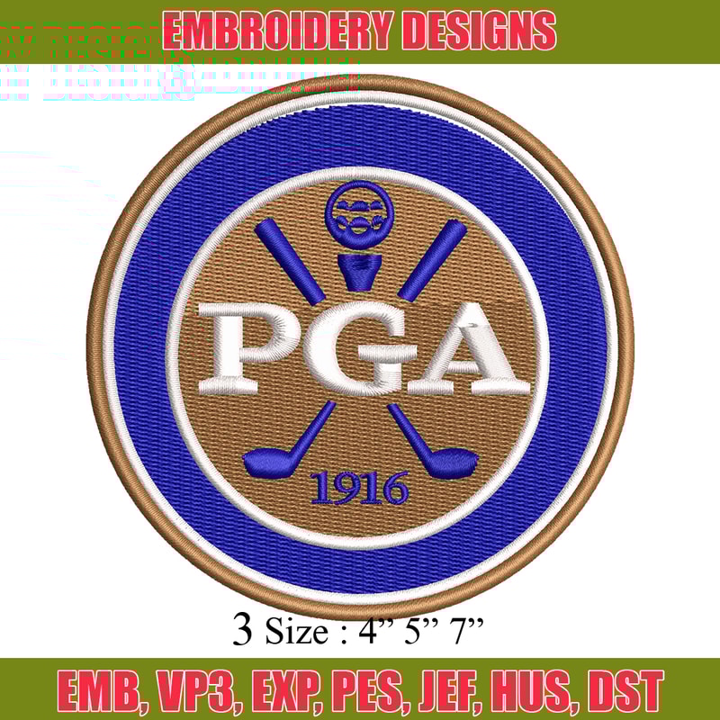Pga Logo embroidery design, Pga Logo embroidery, logo design, embroidery file, Golf embroidery, Digital download.jpg