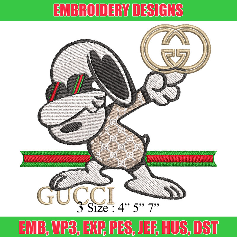 Dog cute gucci Embroidery Design, Gucci Embroidery, Embroidery File, Logo shirt, Sport Embroidery, Digital download..jpg