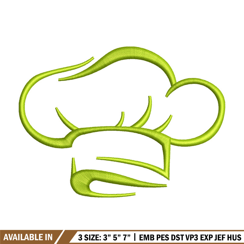 Cooking hat embroidery design, Cooking hat embroidery, Embroidery file, Embroidery shirt, Emb design, Digital download.jpg