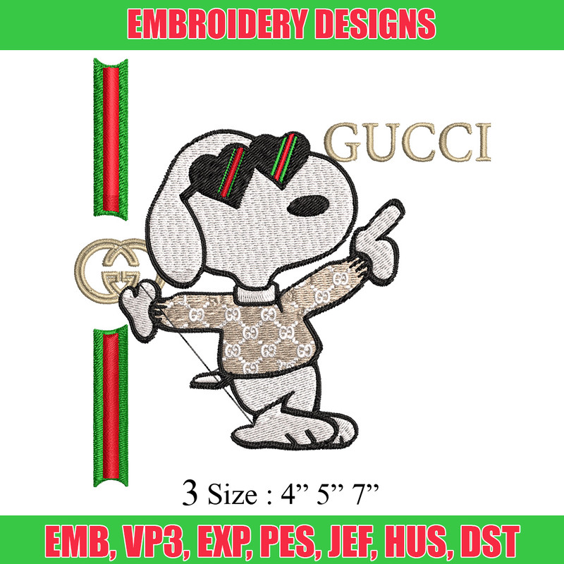 Dog gucci Embroidery Design, Gucci Embroidery, Embroidery File, Logo shirt, Sport Embroidery, Digital download..jpg