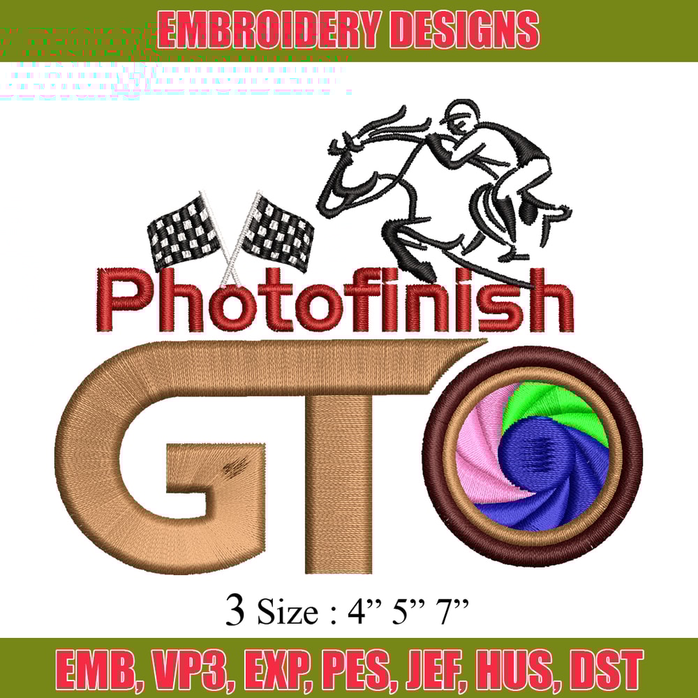 PhotoFinish embroidery design, PhotoFinish embroidery, logo design, embroidery file, logo shirt, Digital download..jpg