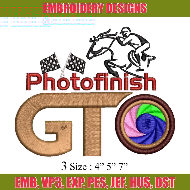 PhotoFinish embroidery design, PhotoFinish embroidery, logo design, embroidery file, logo shirt, Digital download..jpg