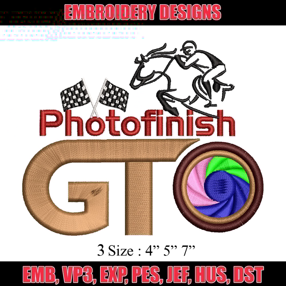 PhotoFinish embroidery design, PhotoFinish embroidery, logo design, embroidery file, logo shirt, Digital download..jpg