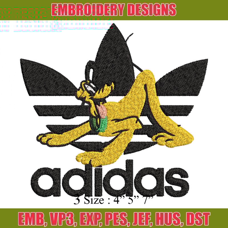 Pluto adidas Embroidery Design, Adidas Embroidery, Brand Embroidery, Embroidery File,Logo shirt,Digital download.jpg