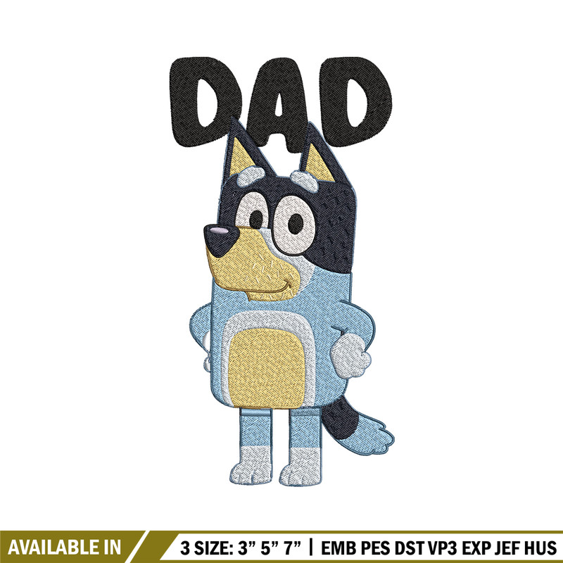 Dad bluey Embroidery, Bluey Cartoon Embroidery, cartoon Embroidery, Embroidery File, cartoon shirt, digital download.jpg
