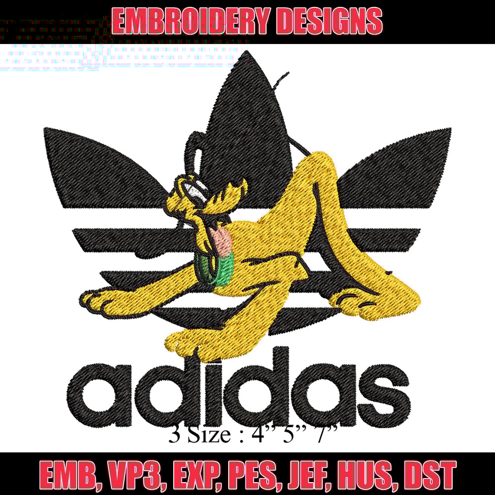 Pluto adidas Embroidery Design, Adidas Embroidery, Brand Embroidery, Embroidery File,Logo shirt,Digital download.jpg