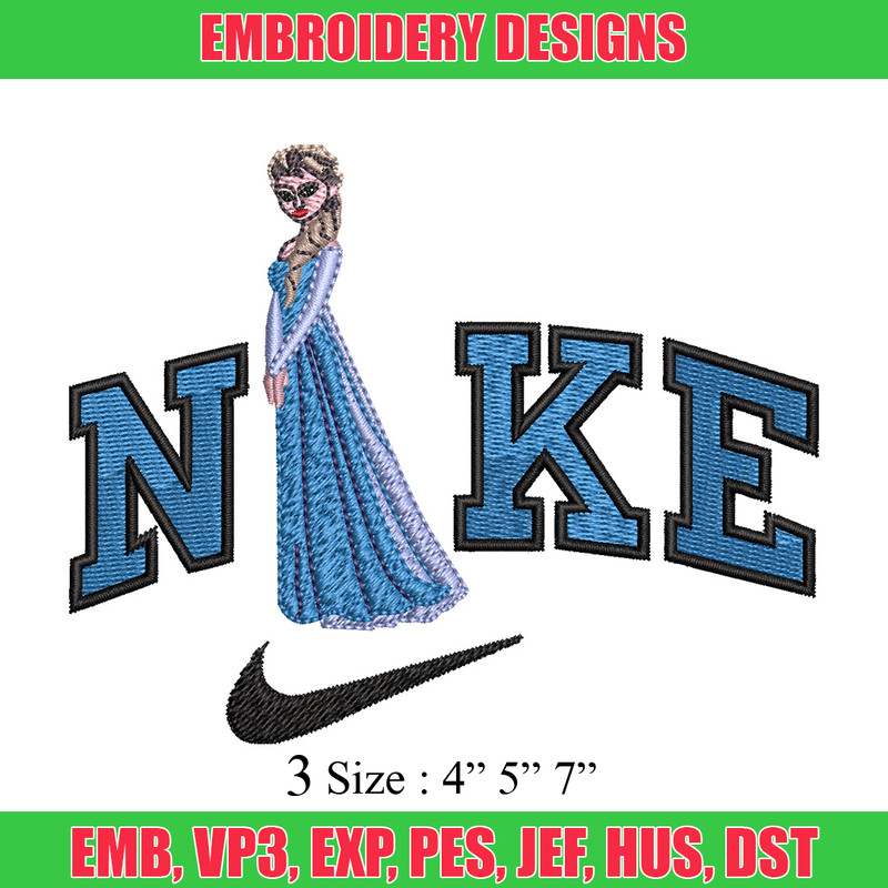 Elsa x nike Embroidery Design, Dinsey Embroidery, Brand Embroidery, Embroidery File, Logo shirt, Digital download.jpg
