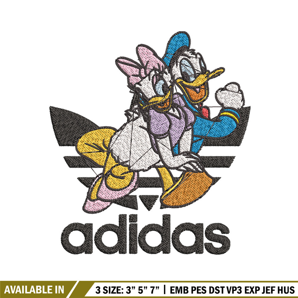 Daisy x duck adidas Embroidery Design, Adidas Embroidery, Brand Embroidery, Embroidery File,Logo shirt,Digital download.jpg