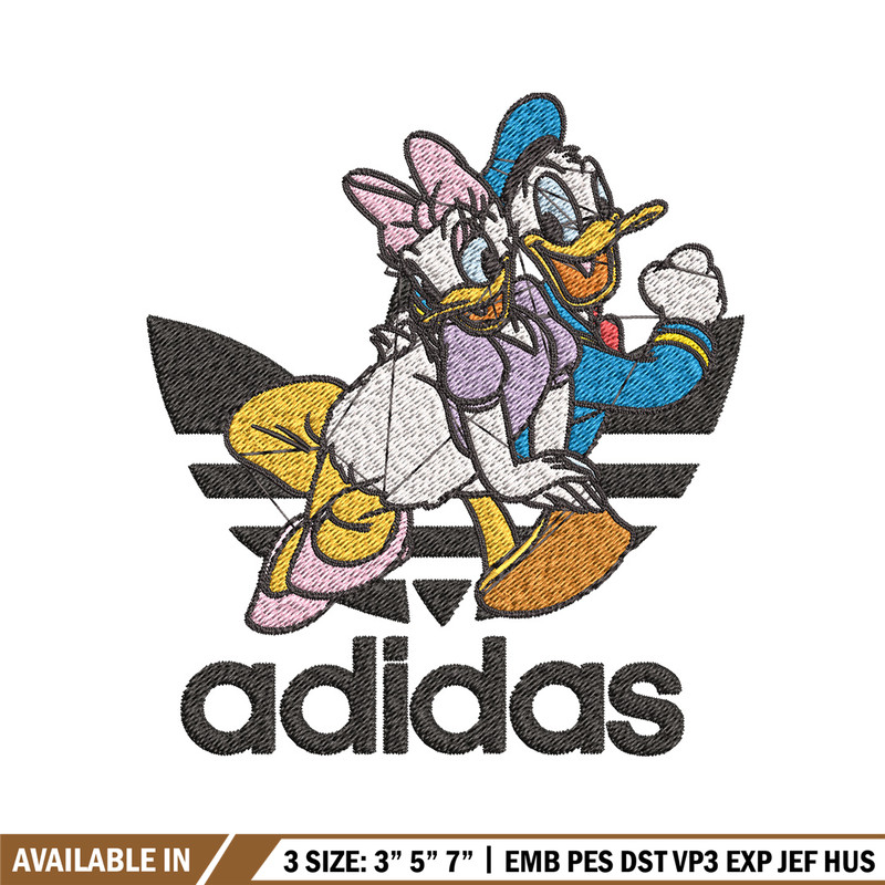 Daisy x duck adidas Embroidery Design, Adidas Embroidery, Brand Embroidery, Embroidery File,Logo shirt,Digital download.jpg