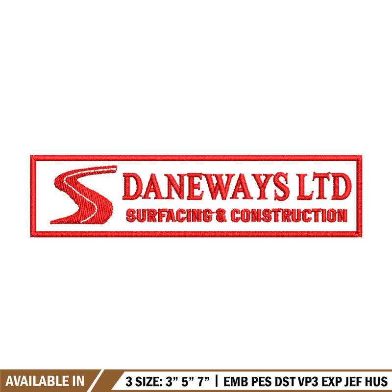Daneways logo embroidery design, Daneways logo embroidery, logo design, Embroidery shirt, logo shirt, Instant download.jpg