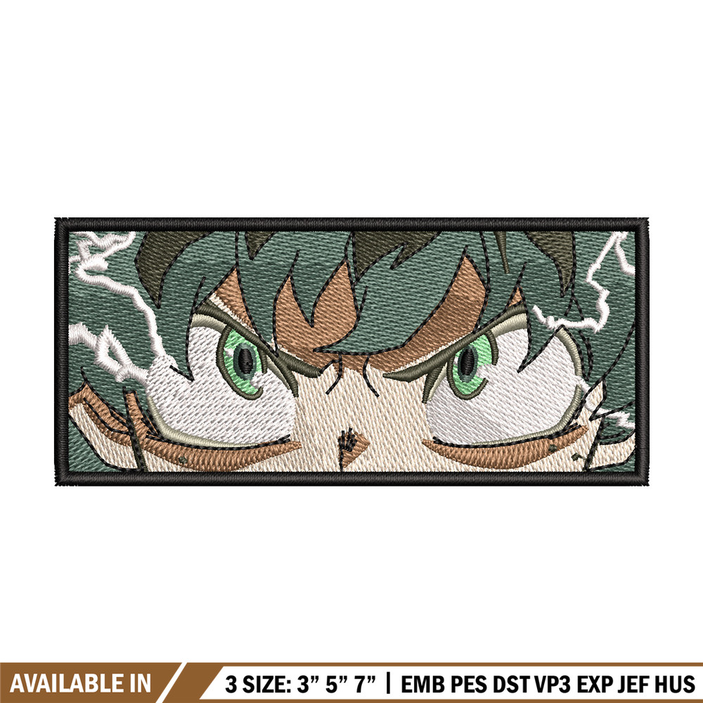 Deku eyes embroidery design, Mha embroidery, Anime design, Embroidery shirt, Embroidery file, Digital download.jpg