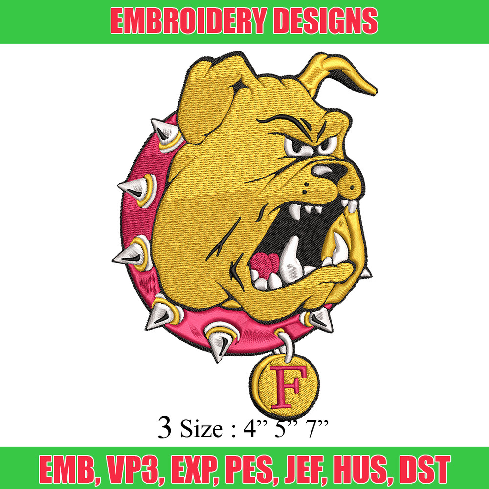 Ferris State Bulldogs embroidery design, Ferris State Bulldogs embroidery, logo Sport, Sport embroidery, NCAA embroidery.jpg