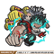 Deku punch embroidery design, Mha embroidery, Anime design, Embroidery shirt, Embroidery file, Digital download.jpg