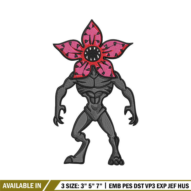 Demogorgon embroidery design, Demogorgon embroidery, Anime design, Embroidery shirt, Embroidery file, Digital download.jpg