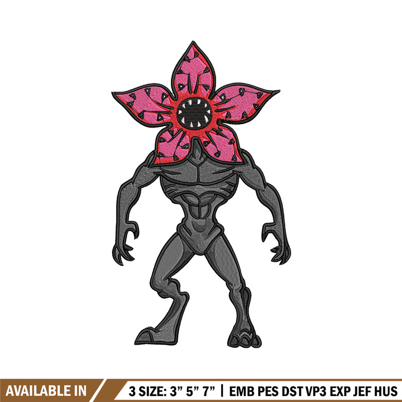 Demogorgon embroidery design, Demogorgon embroidery, Anime design, Embroidery shirt, Embroidery file, Digital download.jpg