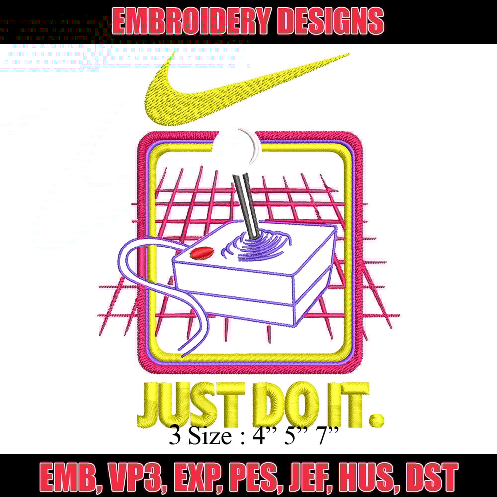 Retro nostalgia game Nike Embroidery design, logo Embroidery, Nike design, Embroidery file, logo shirt, Instant download.jpg