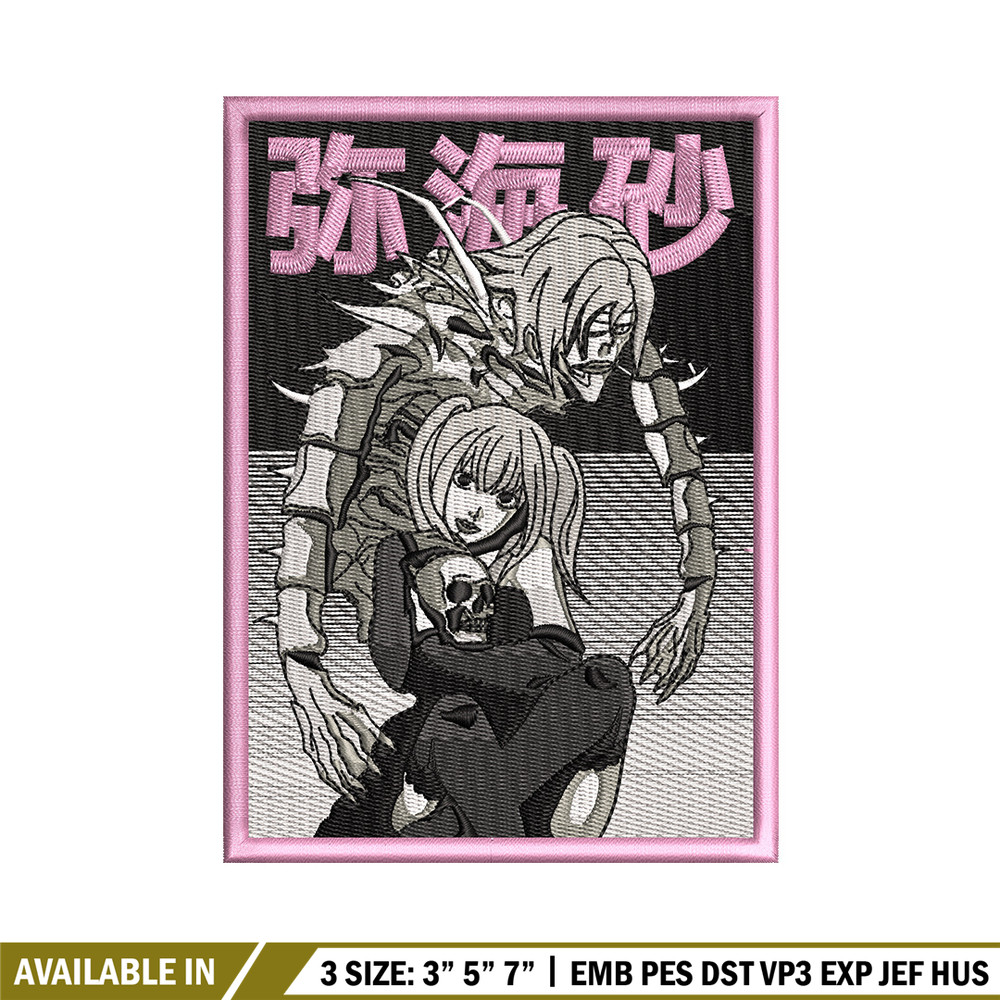 Demon rem embroidery design, Death note embroidery, Anime design, Embroidery shirt, Embroidery file, Digital download.jpg