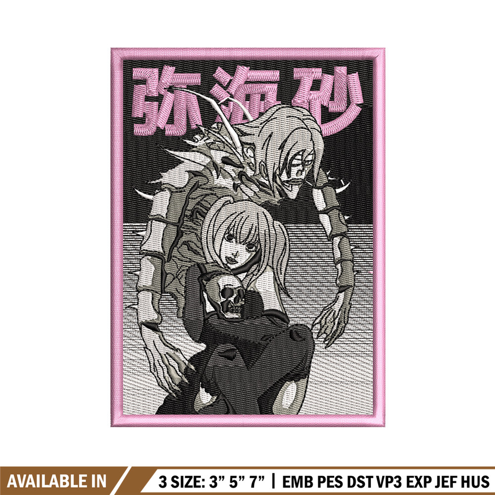 Demon rem embroidery design, Death note embroidery, Anime design, Embroidery shirt, Embroidery file, Digital download.jpg