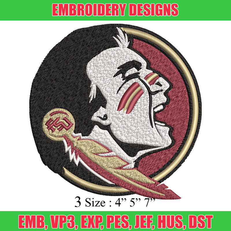 Florida State Seminoles embroidery design, Florida State Seminoles embroidery, Sport embroidery, NCAA embroidery..jpg