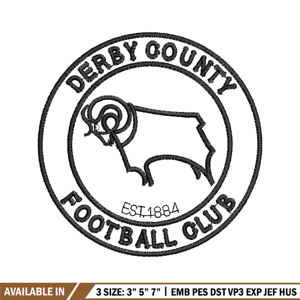 Derby Logo embroidery design, Derby Logo embroidery, logo design, Embroidery shirt, logo shirt, Instant download.jpg