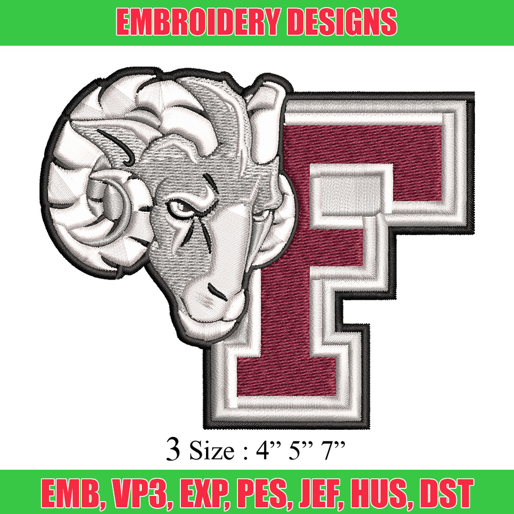 Fordham Rams embroidery design, Fordham Rams embroidery, logo Sport, Sport embroidery, NCAA embroidery..jpg