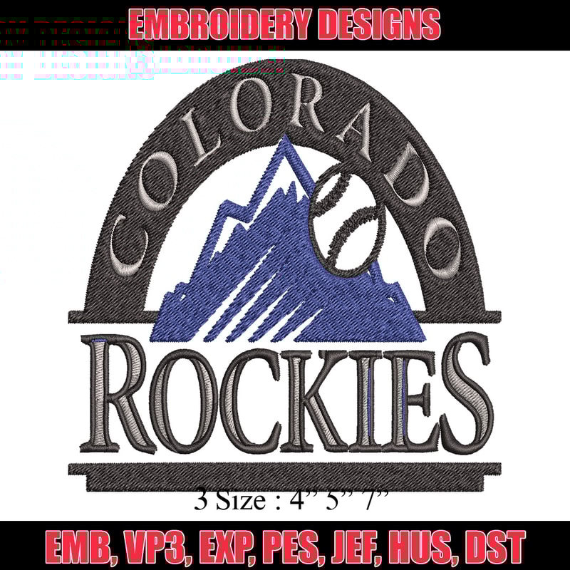 Rockies sport logo Embroidery Design, Brand Embroidery, Embroidery File, Logo shirt, Sport Embroidery, Digital download.jpg