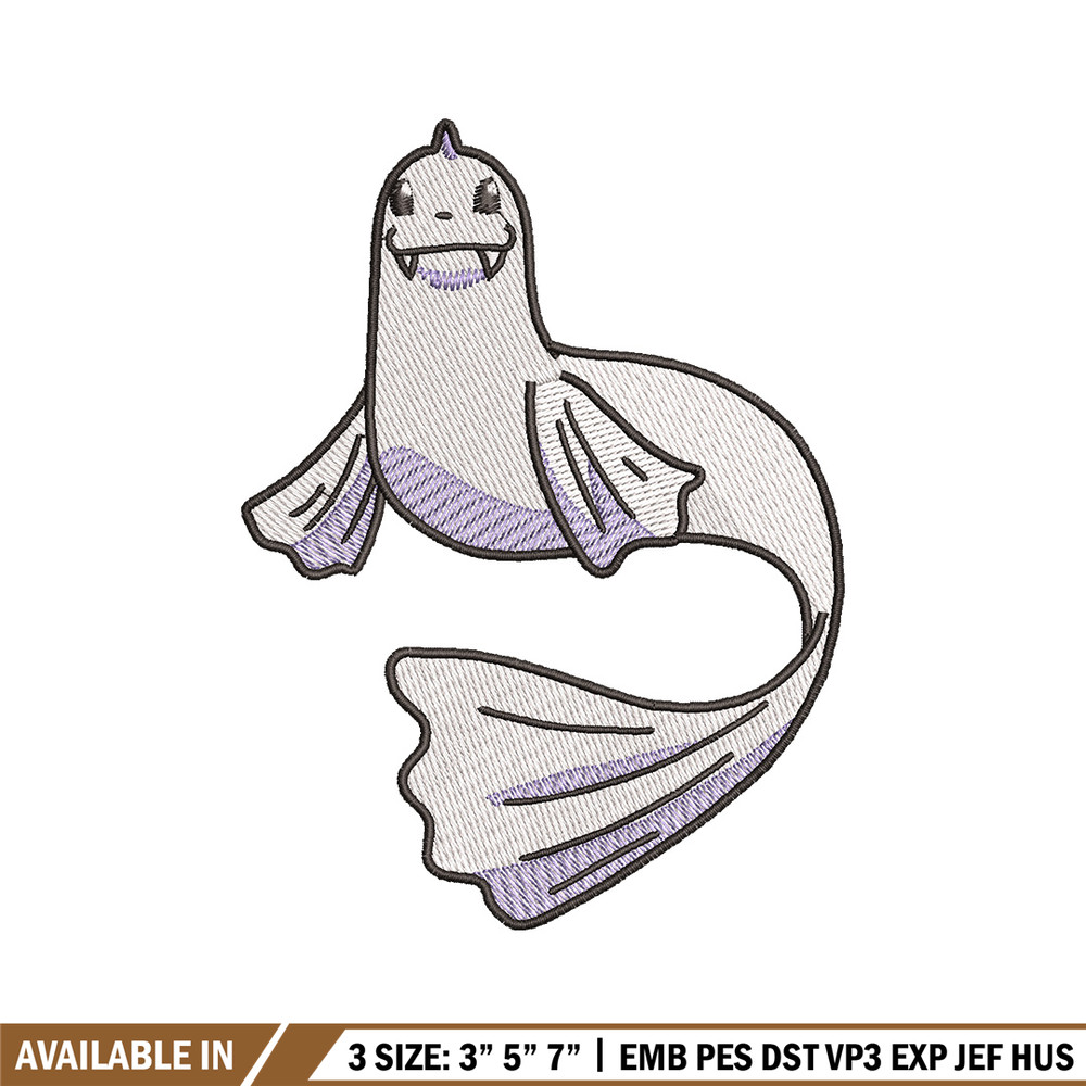 Dewgong embroidery design, Pokemon embroidery, Anime design, Embroidery shirt, Embroidery file,Digital download.jpg