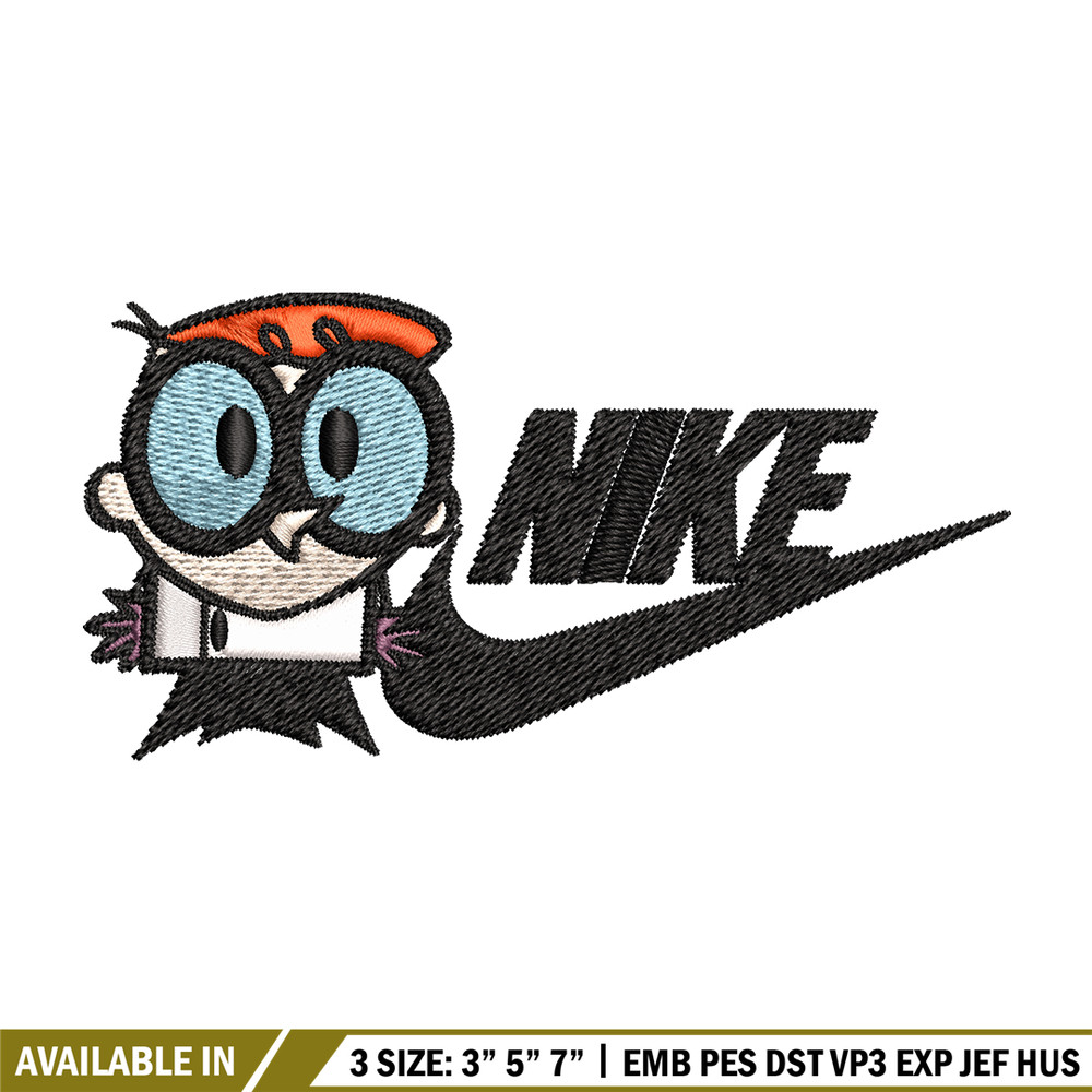 Dexter cartoon Nike Embroidery design, Dexter cartoon Embroidery, Nike design, Embroidery file, Instant download..jpg