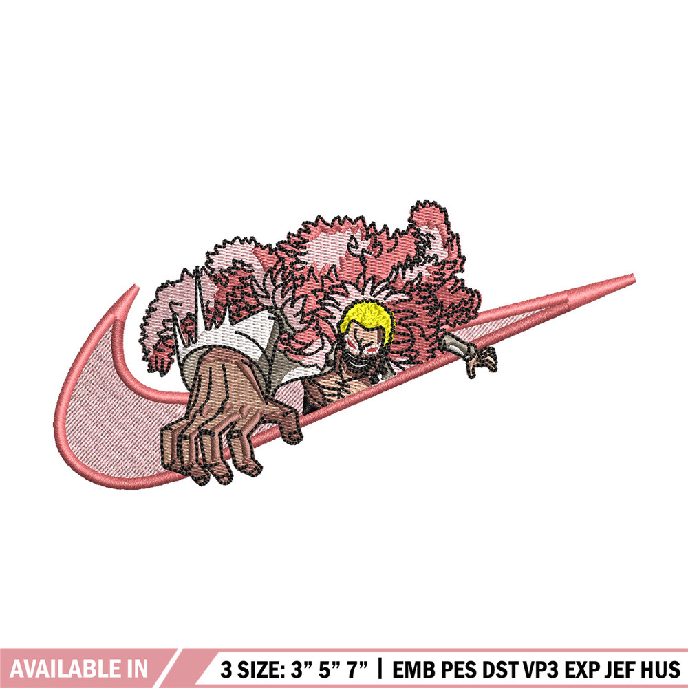 Doffy swoosh embroidery design, One piece embroidery, Nike design, Embroidery shirt, Embroidery file, Digital download.jpg