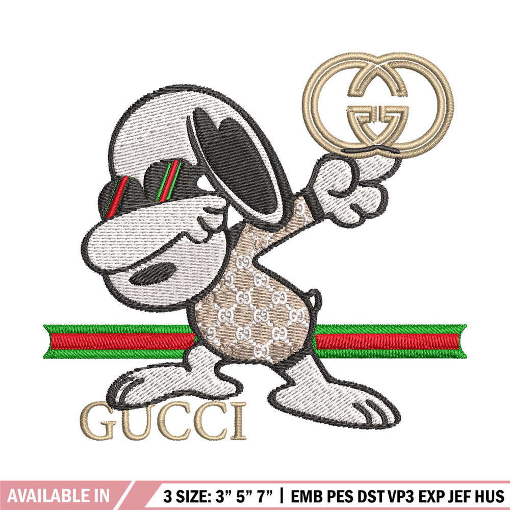 Dog cute gucci Embroidery Design, Gucci Embroidery, Embroidery File, Logo shirt, Sport Embroidery, Digital download..jpg