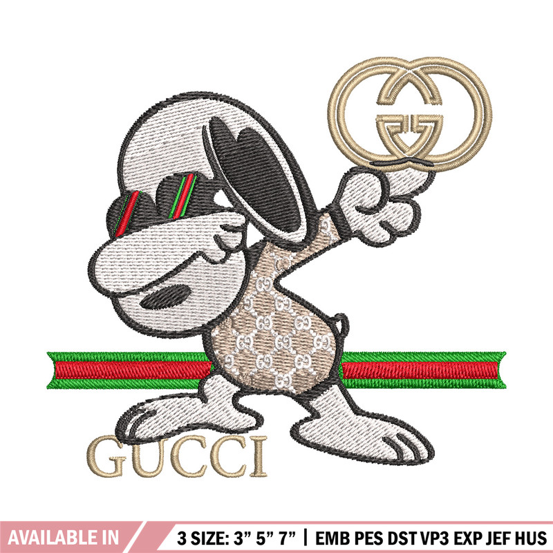 Dog cute gucci Embroidery Design, Gucci Embroidery, Embroidery File, Logo shirt, Sport Embroidery, Digital download..jpg