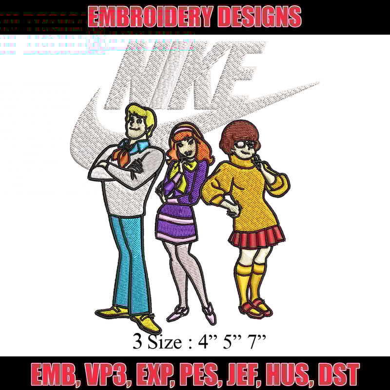 Scoopy doo Nike Embroidery design, Cartoon Embroidery, Nike design, Embroidery file, cartoon shirt, Instant download..jpg