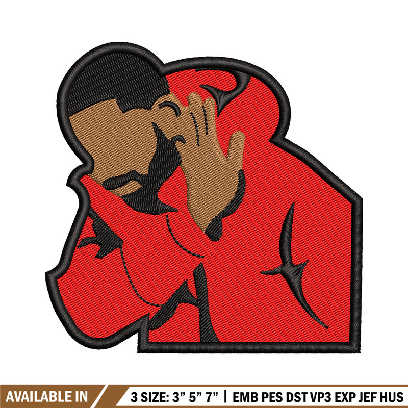 Drake meme embroidery design, Drake embroidery, Embroidery file, Embroidery shirt, Emb design,Digital download.jpg