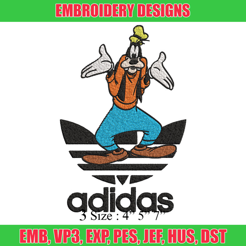 Goofy adidas Embroidery Design, Adidas Embroidery, Brand Embroidery, Embroidery File,Logo shirt,Digital download.jpg