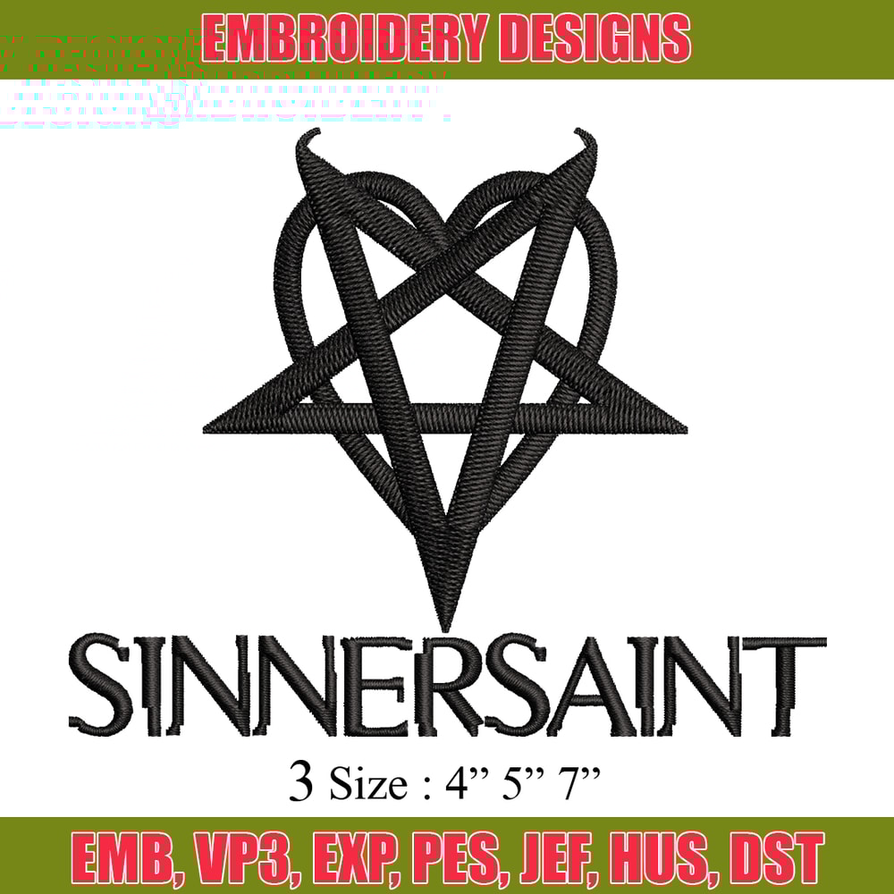 Sinnersaint Logo embroidery design, Sinnersaint Logo embroidery, logo design, embroidery file, Digital download..jpg