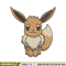 Eevee embroidery design, Pokemon embroidery, Anime design, Embroidery file, Digital download, Embroidery shirt.jpg