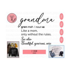 grandma definition svg, mothers day svg, grandma definition png, mothers day svg, grandmother definition svg