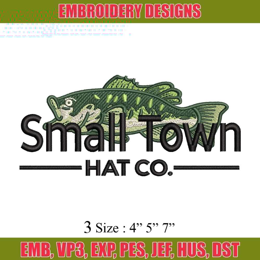 Small town hat co embroidery design, logo embroidery, logo design, embroidery file, logo shirt, Digital download..jpg