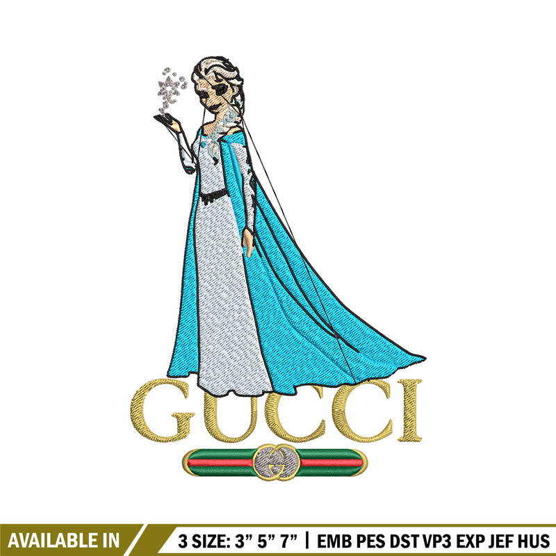 Elsa Gucci logo Embroidery design, Elsa Gucci logo Embroidery, cartoon design, Embroidery File, Digital download..jpg