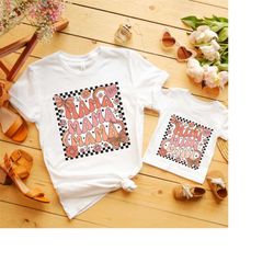 Matching Mother and Daughter T-Shirts, Cute Mama and Mini Shirt, Retro Family Matching Tee Shirts, Gifts for Mother, Mom