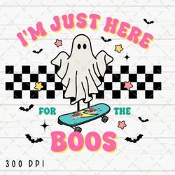 Ghost Skateboard Spooky Halloween PNG