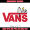 Snoopy Vans Embroidery design, Snoopy Vans Embroidery, cartoon design, Embroidery File, Vans logo, Digital download..jpg