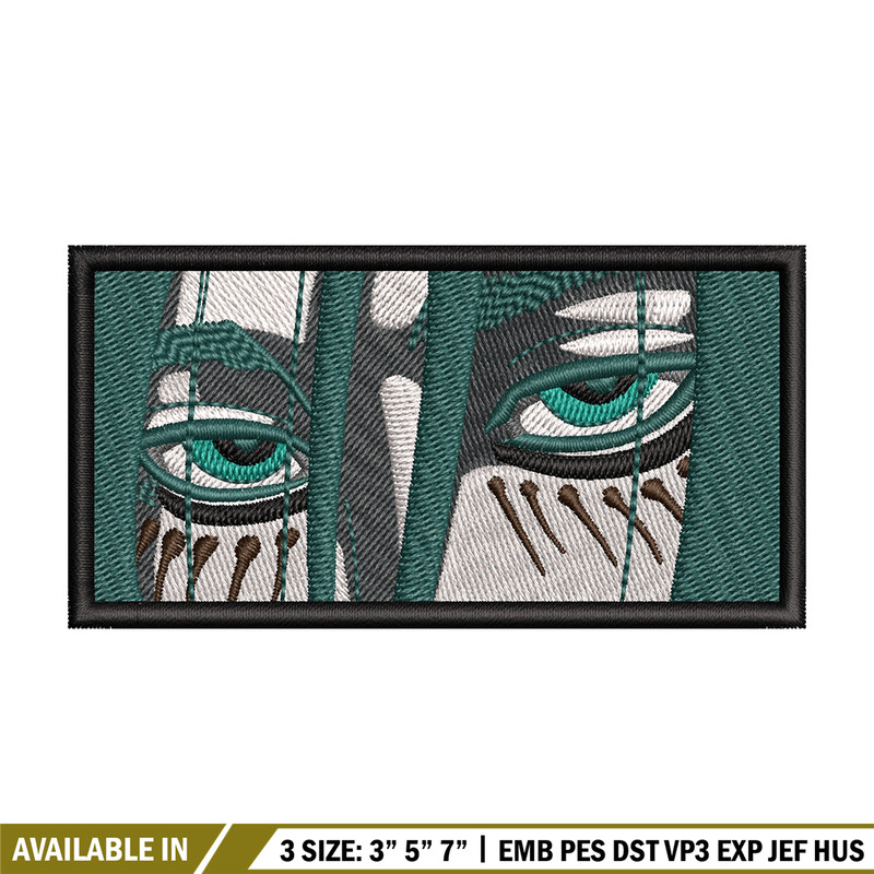 Eren green eyes embroidery design, Aot embroidery, Anime design, Embroidery shirt, Embroidery file, Digital download.jpg