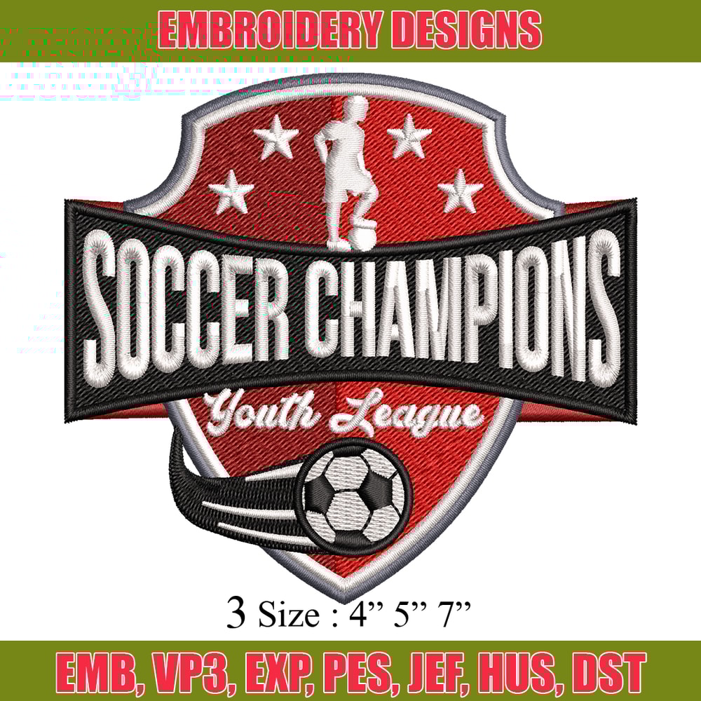 Soccer champions embroidery design, football embroidery, logo design, embroidery file, logo shirt, Digital download..jpg