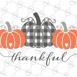 thanksgiving plaid pumpkins png, thankful pumpkins, fall pumpkins, pumpkin with plaid pattern design,sublimation png cli