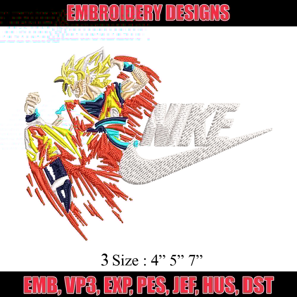 Son Goku Nike Embroidery design, Dragon ball Embroidery, Nike design, anime shirt, Embroidery file, Instant download..jpg