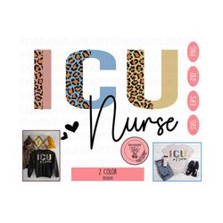 icu nurse svg • half leopard nursing svg files for cricut • digital download