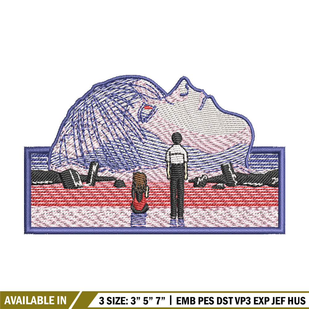 Evangelion embroidery design, Evangelion embroidery, Embroidery shirt, Embroidery file, Anime design, Digital download.jpg