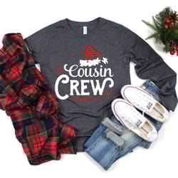 cousin crew christmas shirt png, cousin crew christmas hat shirt png, christmas shirt png, family reunion shirt png, mer