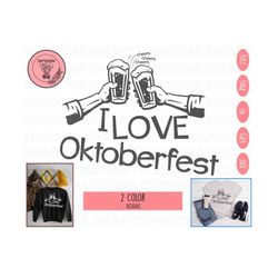 i love oktoberfest svg • german beer festival svg files for cricut • digital download